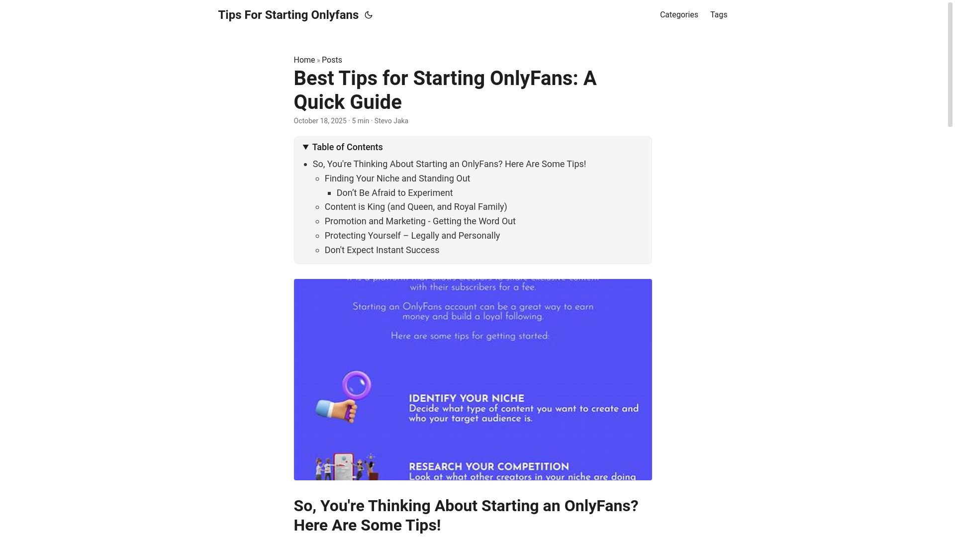 website screenshot of https://tips-for-starting-onlyfans.pages.dev/