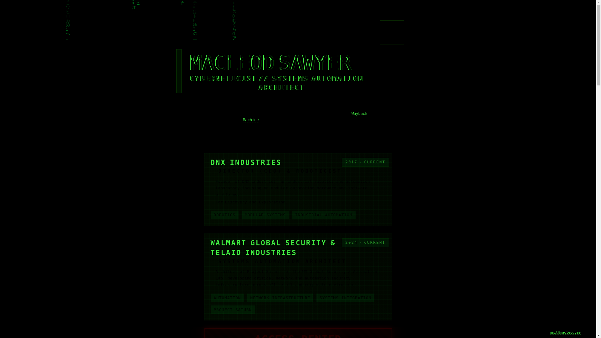 website screenshot of https://website-matrix.pages.dev/