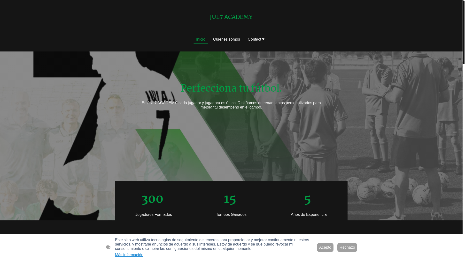 website screenshot of https://jul7academy.com/