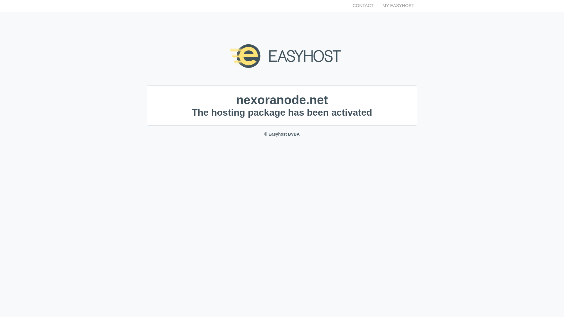 website screenshot of https://nexoranode.net/