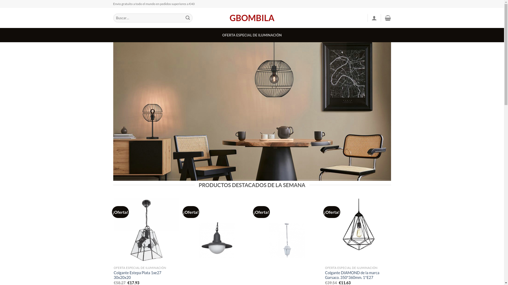 website screenshot of https://gbombila.shop/