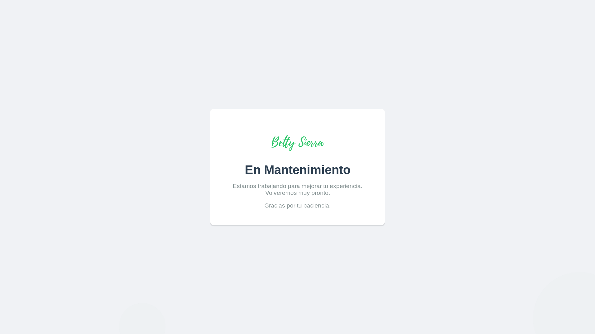 website screenshot of https://mantenimientobetty.pages.dev/