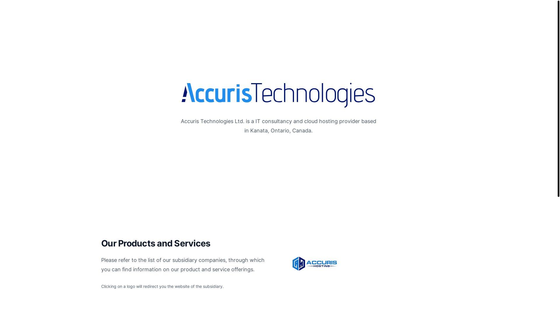 website screenshot of https://accuristechnologies-static-website.pages.dev/