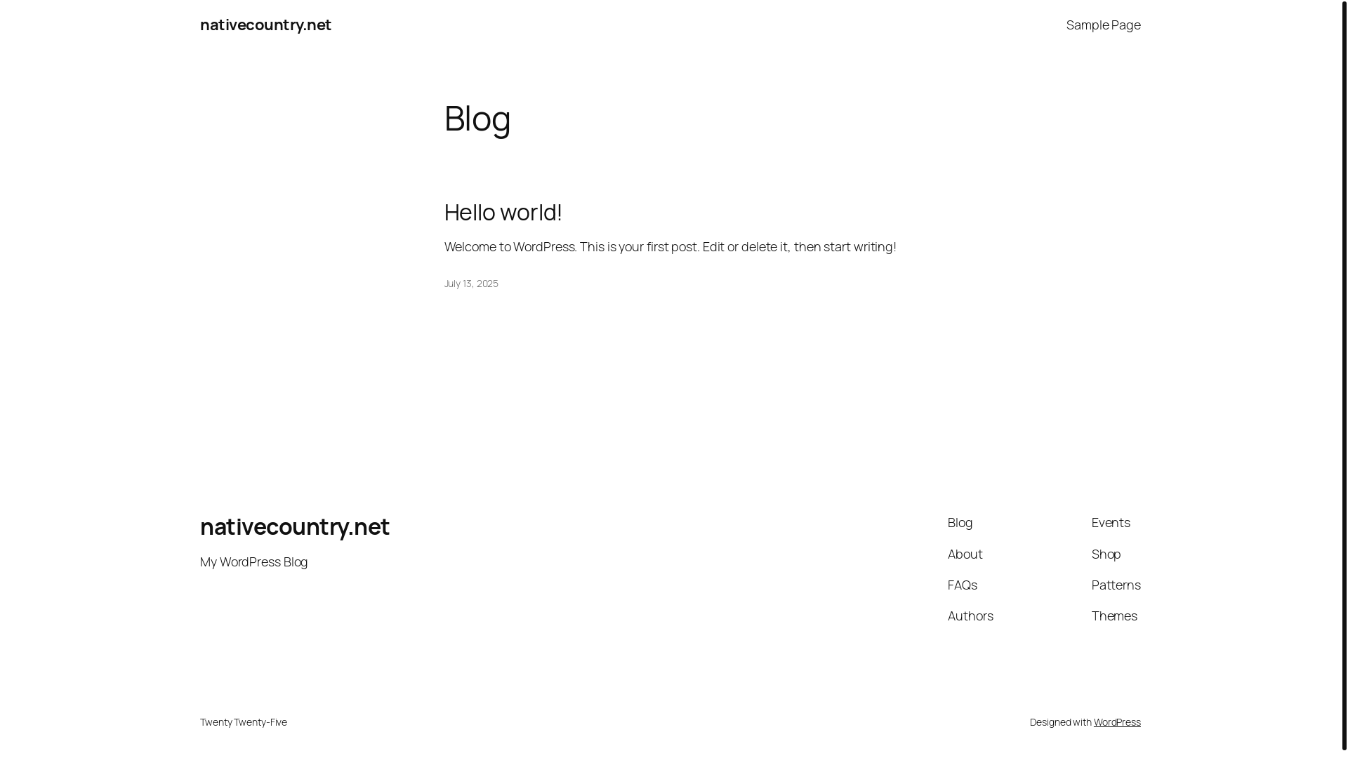website screenshot of https://nativecountry.net/