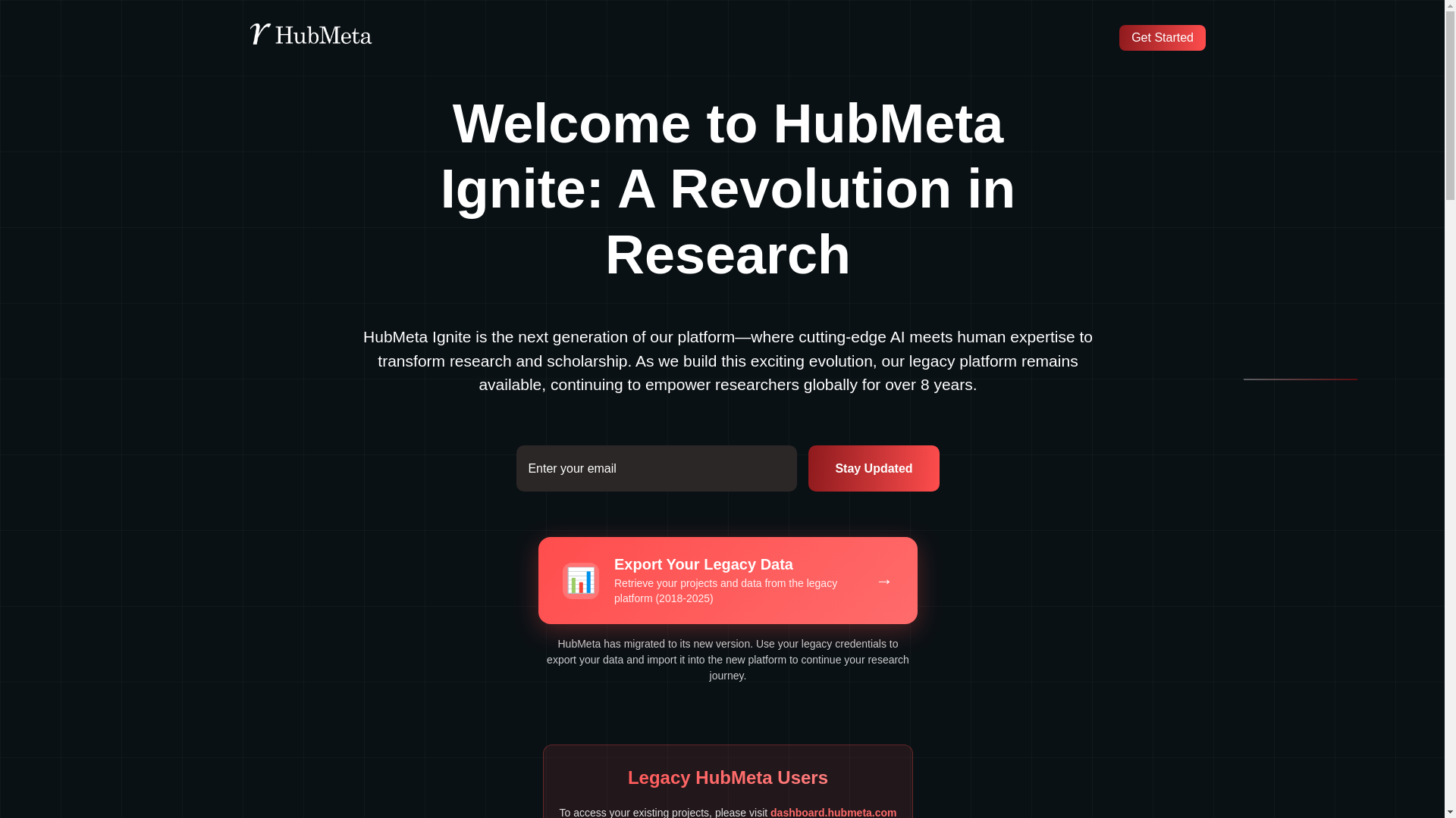 website screenshot of https://hubmetamain.pages.dev/