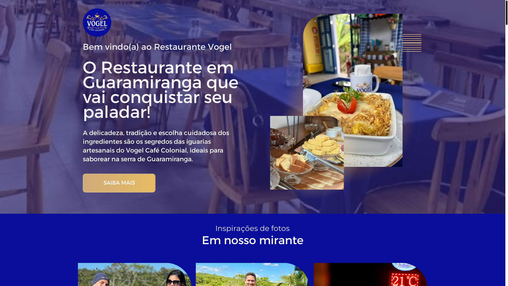 website screenshot of https://restaurantevogel.com.br/