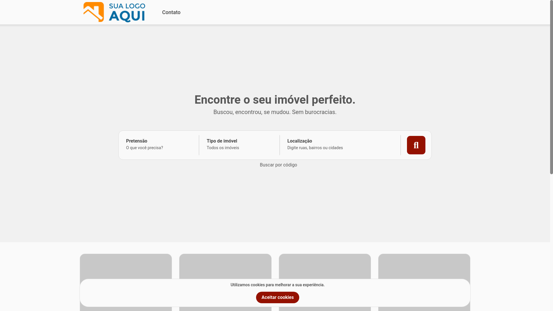 website screenshot of https://arcabrasilimoveis.com.br/