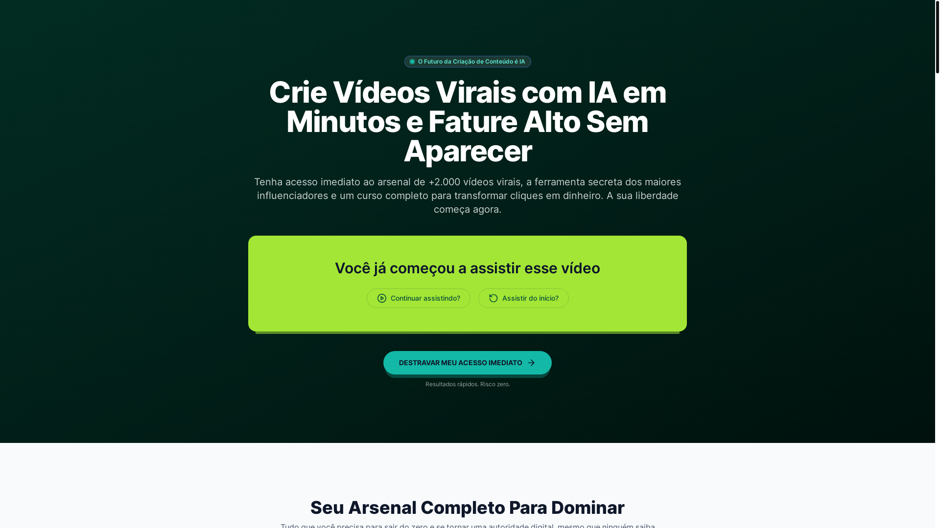 website screenshot of https://creatingrealvideos.shop/