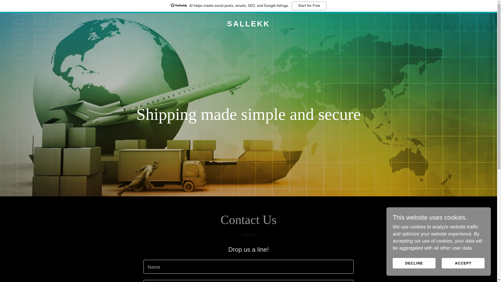 website screenshot of https://sallekk.com/