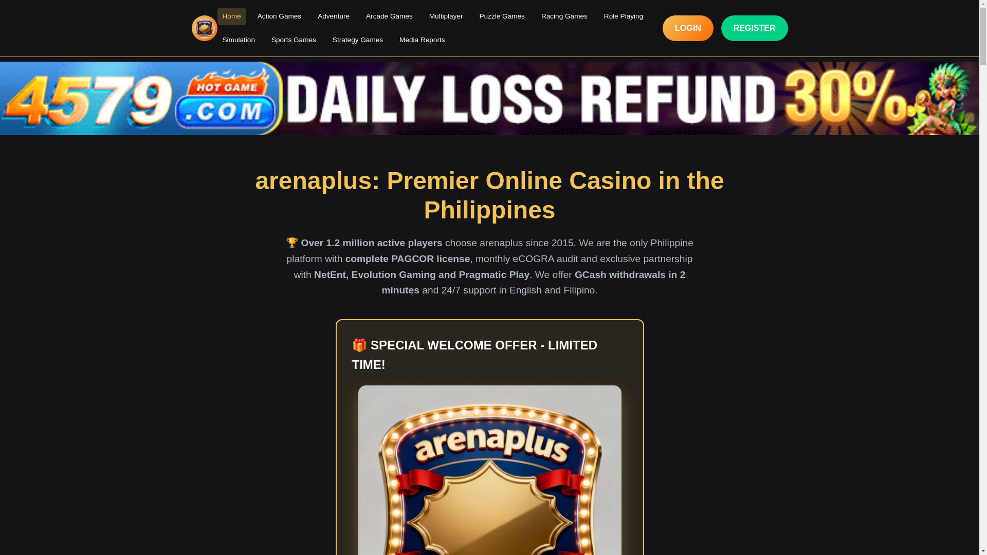 website screenshot of https://wwwarenaplusph.com/