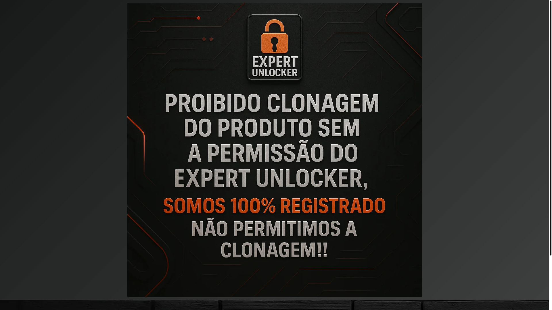 website screenshot of https://infinityunlocker.com.br/