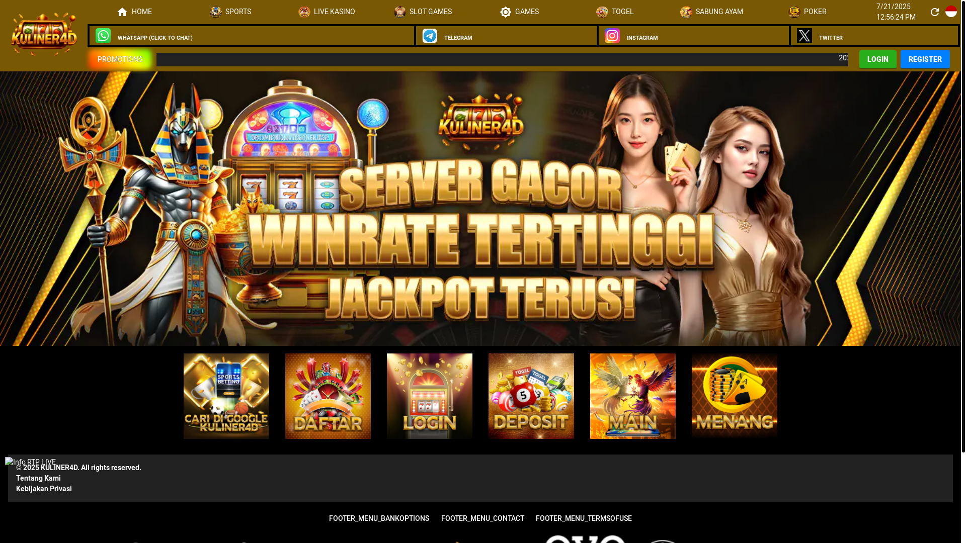 website screenshot of https://jutaankuliner.xyz/