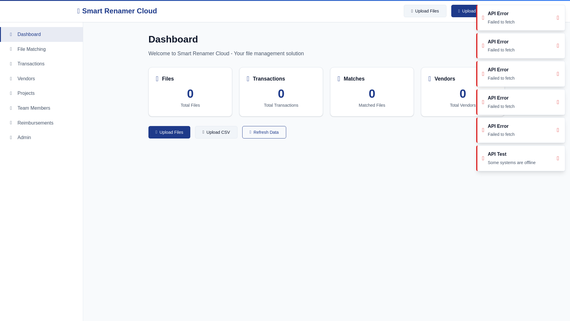 website screenshot of https://smart-renamer-frontend.pages.dev/