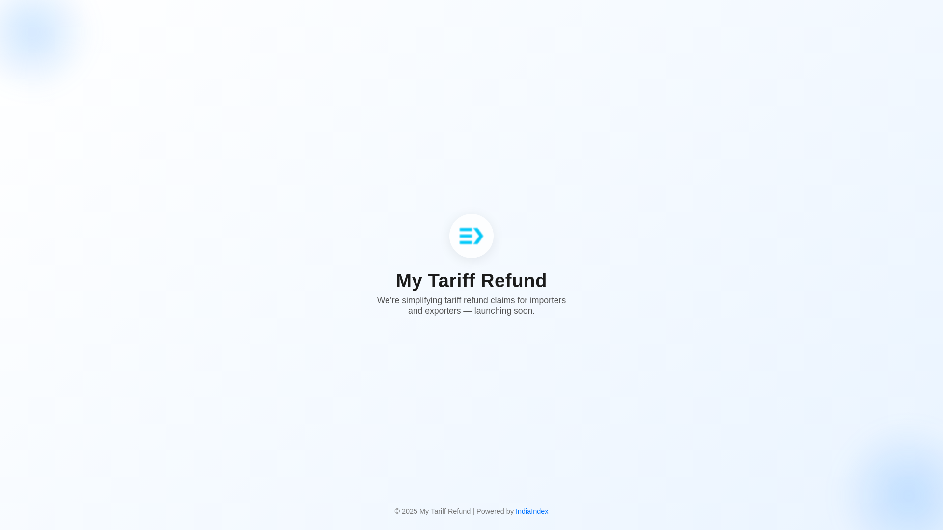 website screenshot of https://mytariffrefund.pages.dev/