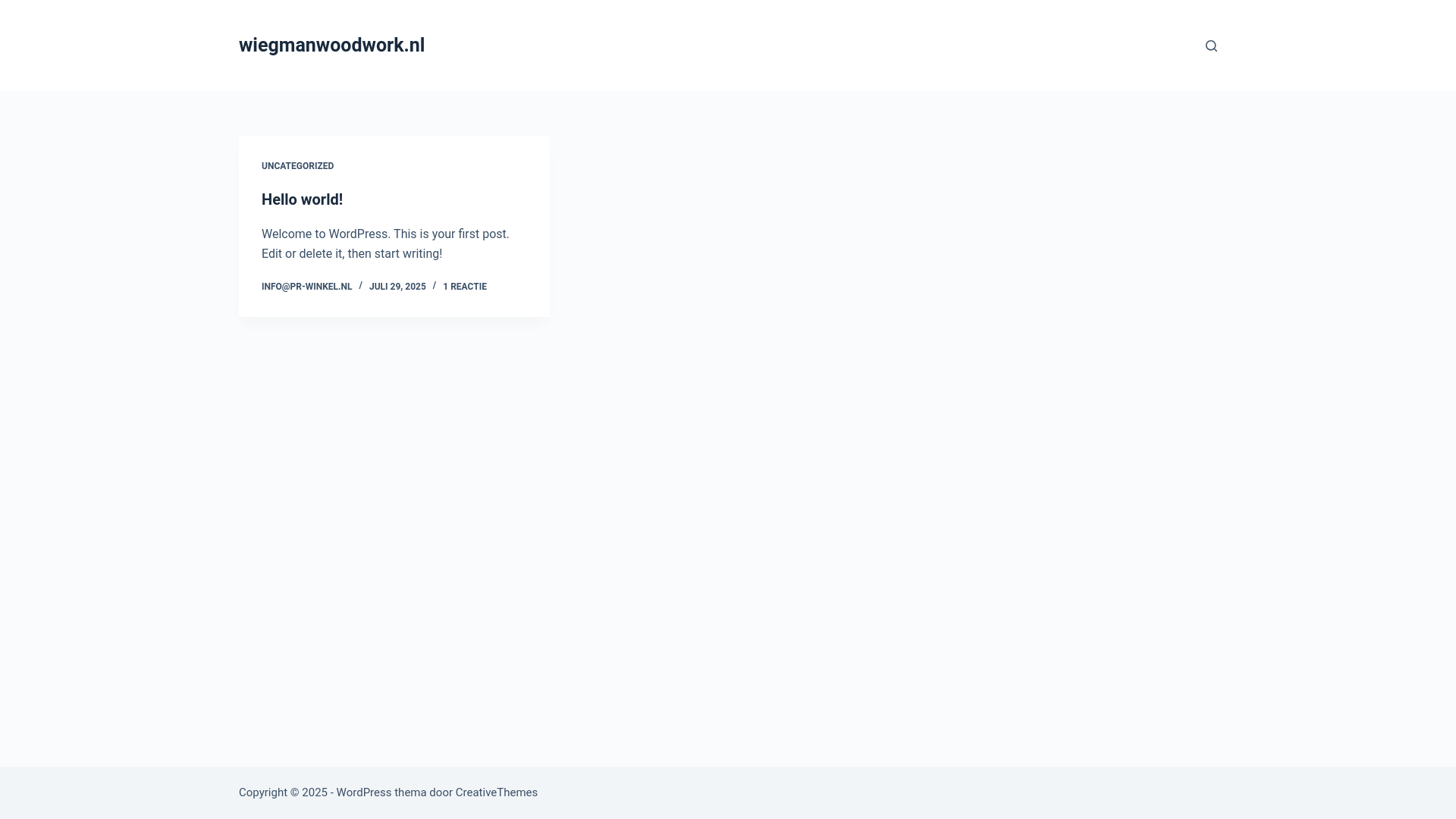 website screenshot of https://wiegmanwoodwork.nl/