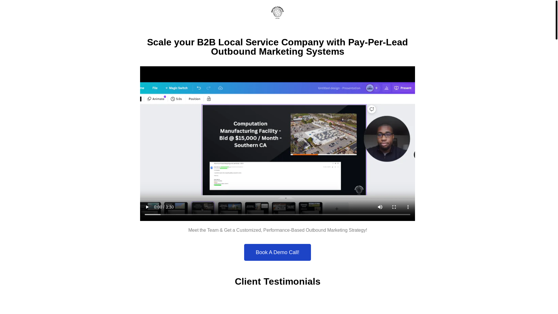 website screenshot of https://zotexmedialeads.com/