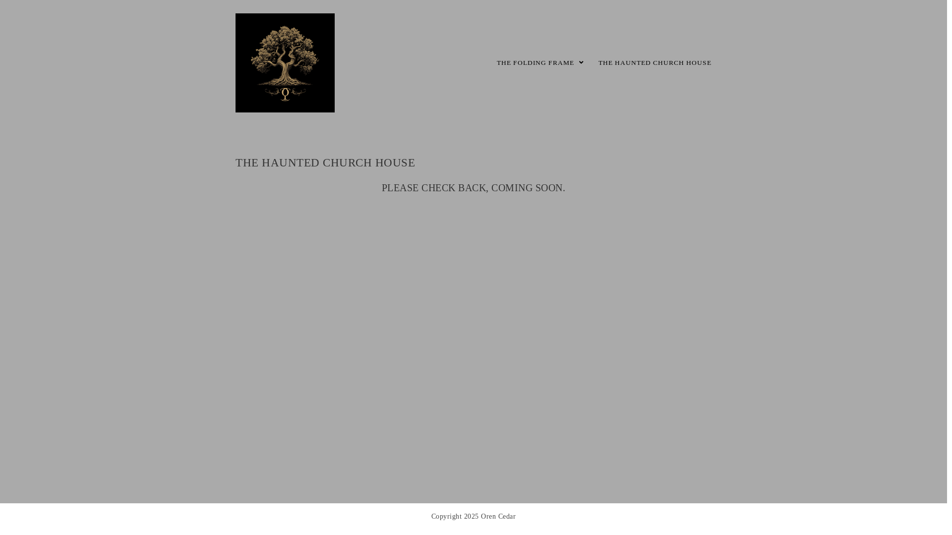 website screenshot of https://hauntedchurchhouse.com/