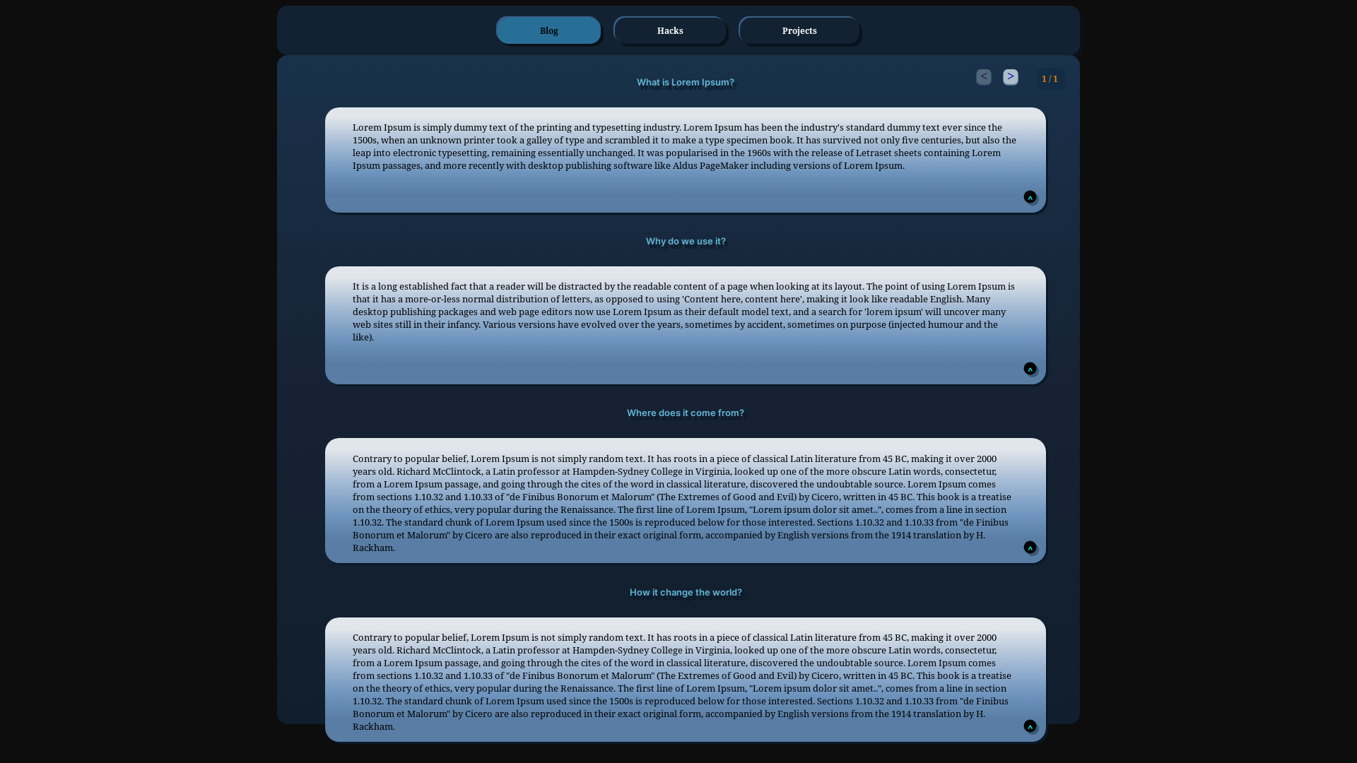 website screenshot of https://zhblog-test.pages.dev/