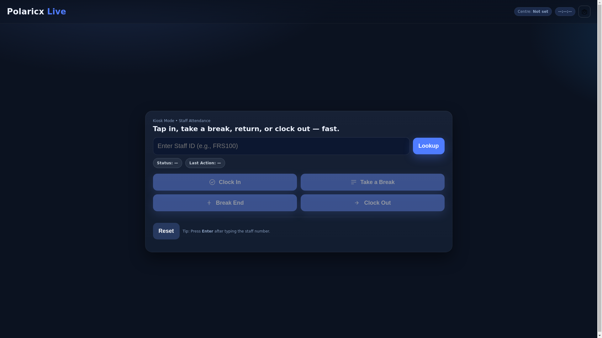 website screenshot of https://polaricxlive.pages.dev/