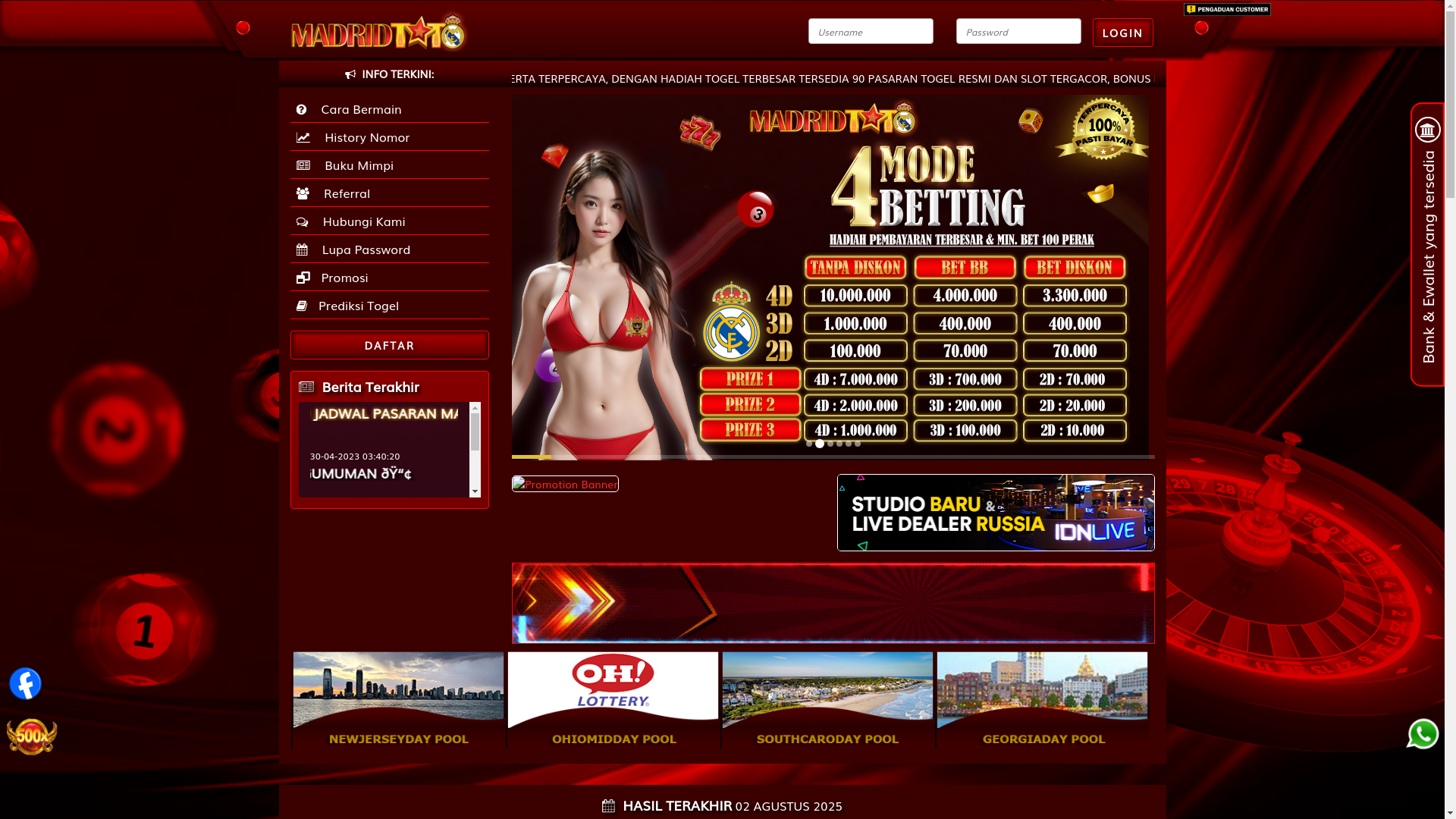 website screenshot of https://radenmadrid.com/