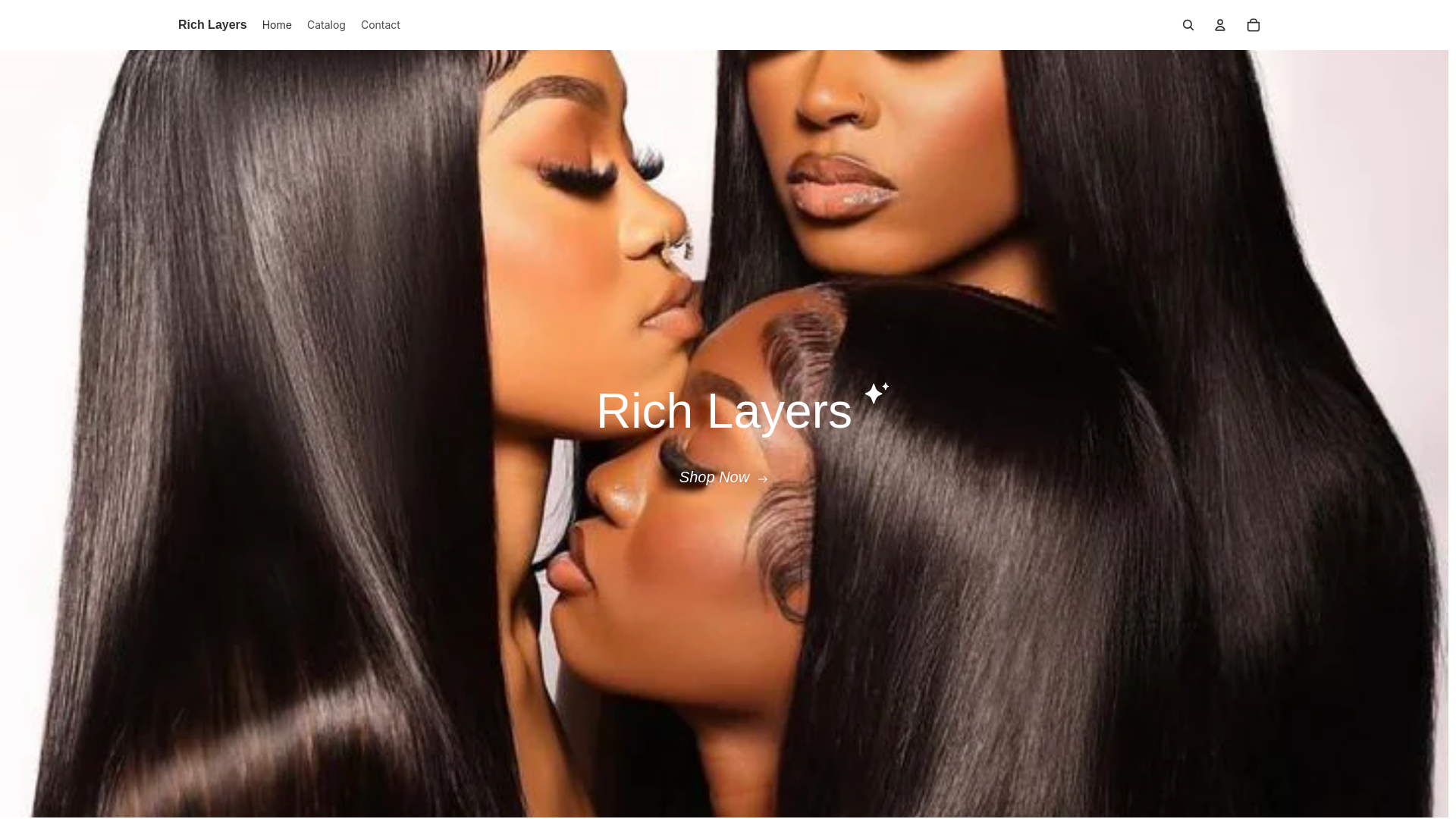 website screenshot of https://richlayers.co.za/