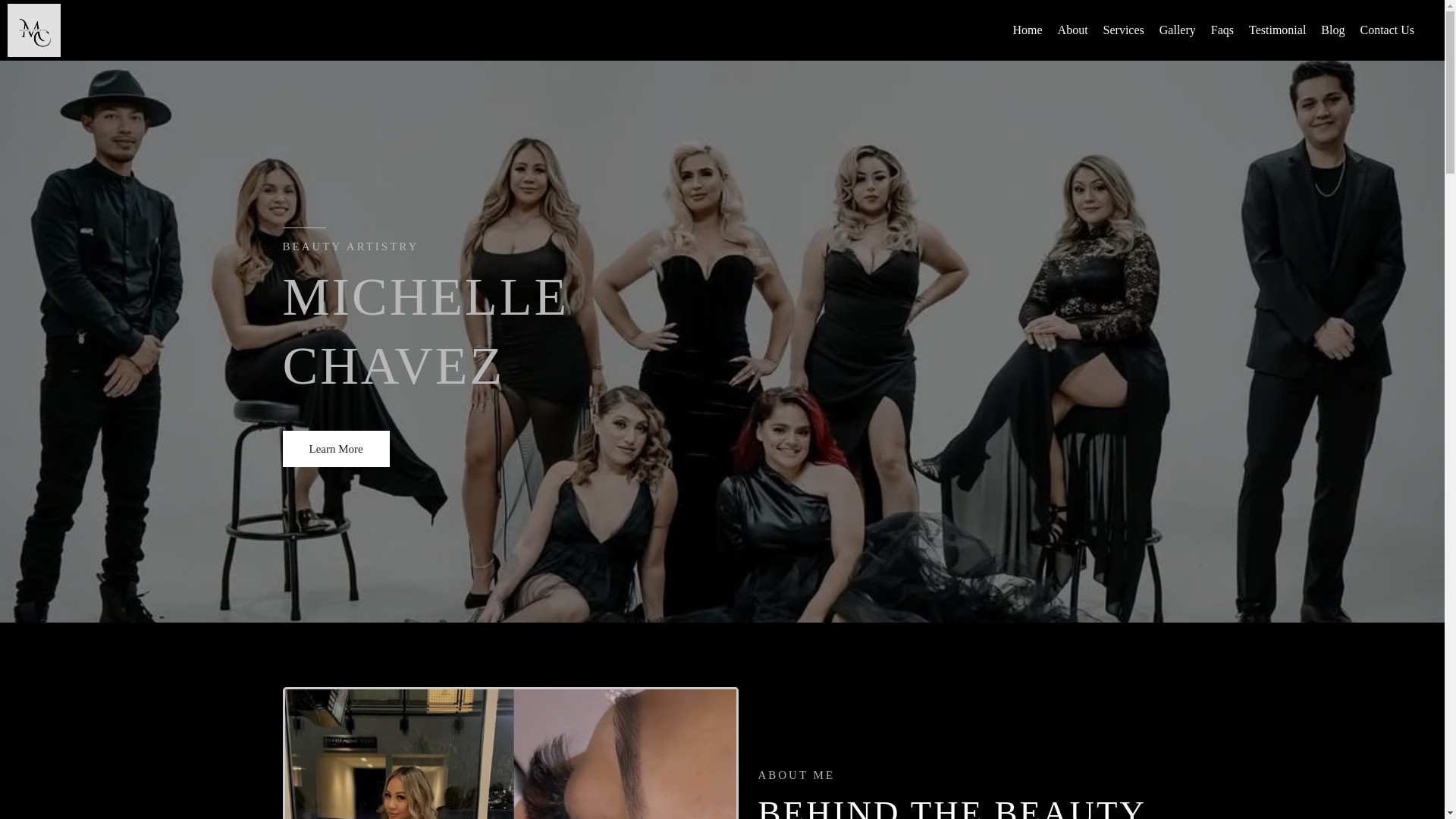 website screenshot of https://mcbeautyartistry.com/