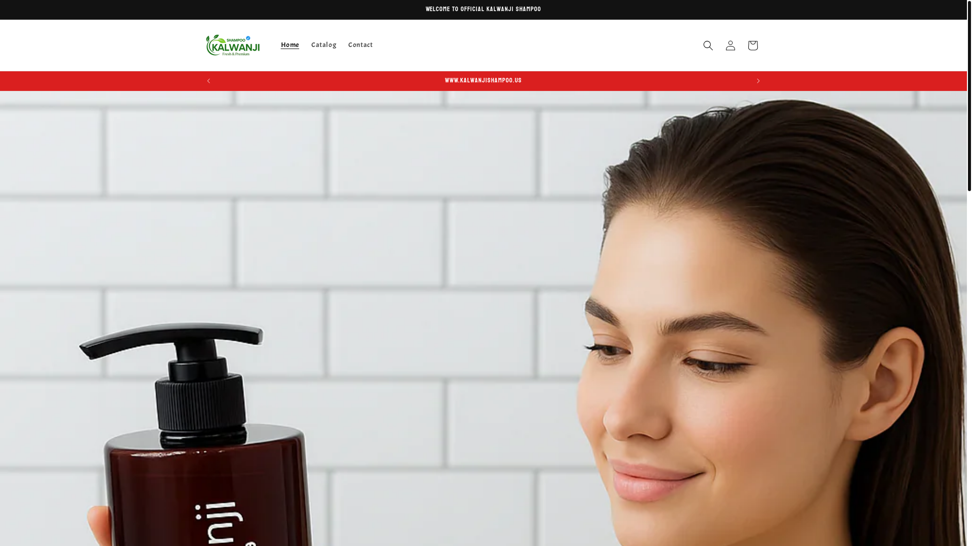 website screenshot of https://kalwanjishampoo.us/