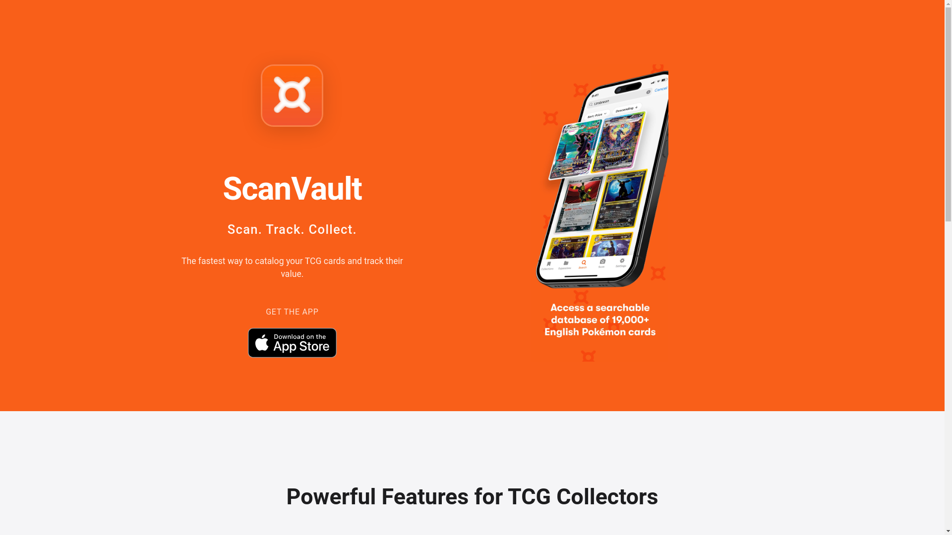website screenshot of https://scanvault-landing-page.pages.dev/