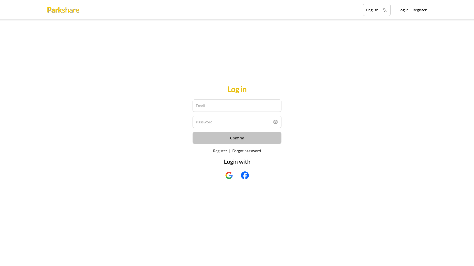 website screenshot of https://parkshare.pages.dev/
