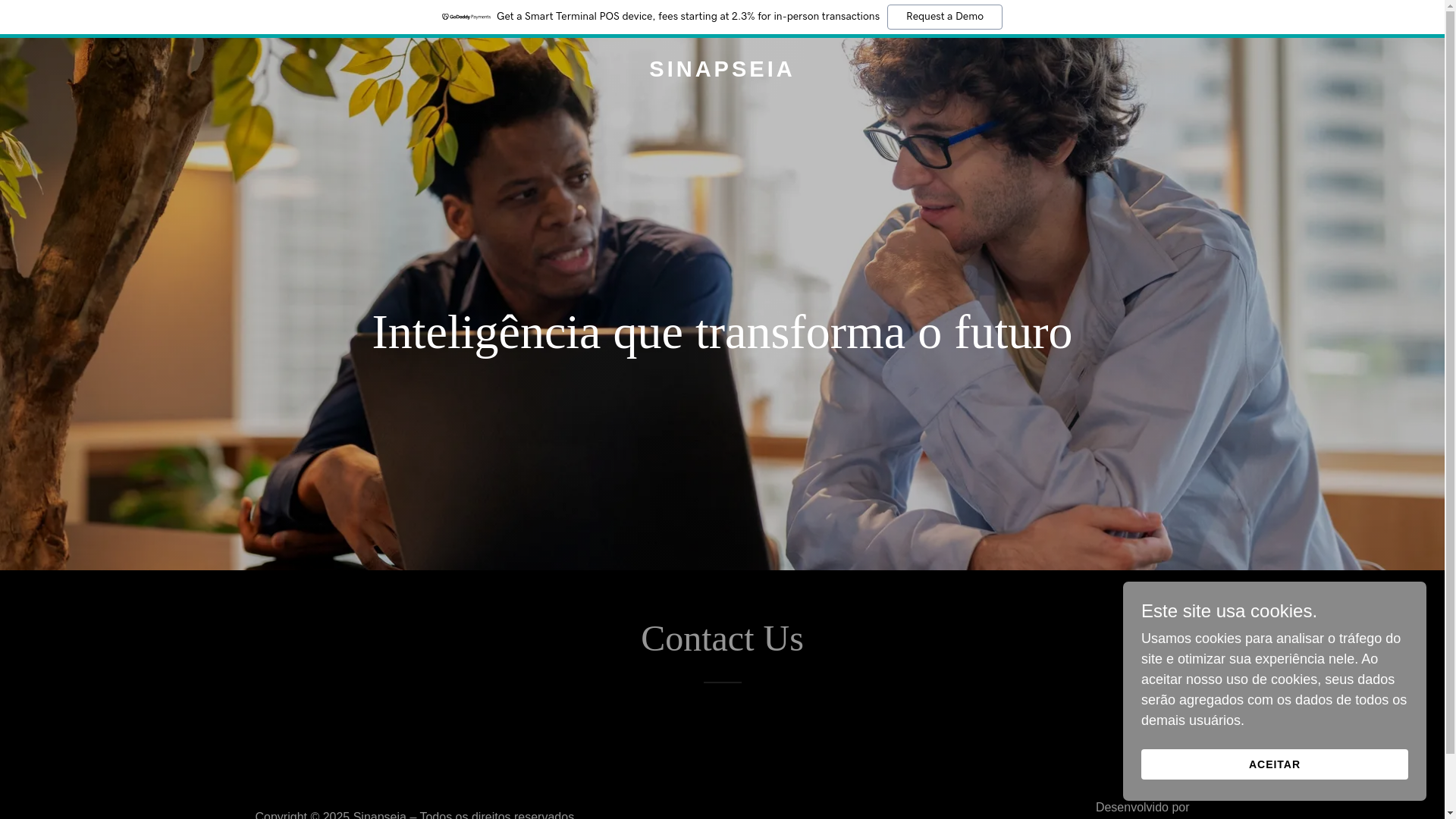 website screenshot of https://sinapseia.site/