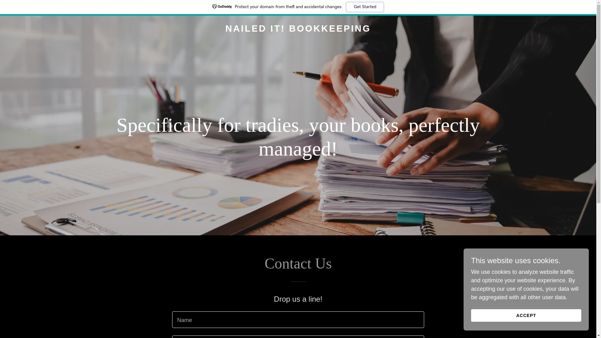 website screenshot of https://naileditbooks.com.au/