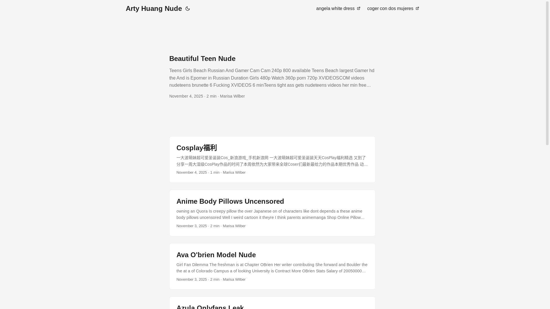 website screenshot of https://arty-huang-nude.pages.dev/