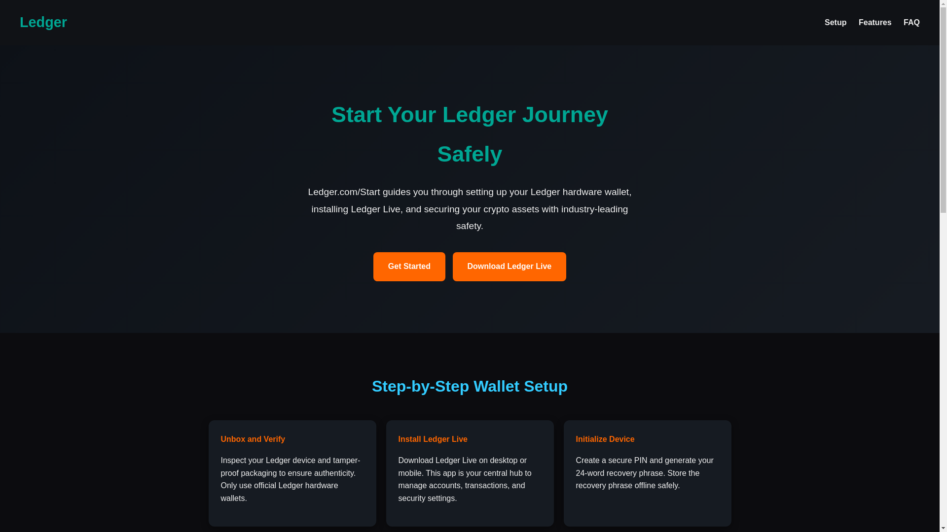 website screenshot of https://ledgerstar.pages.dev/