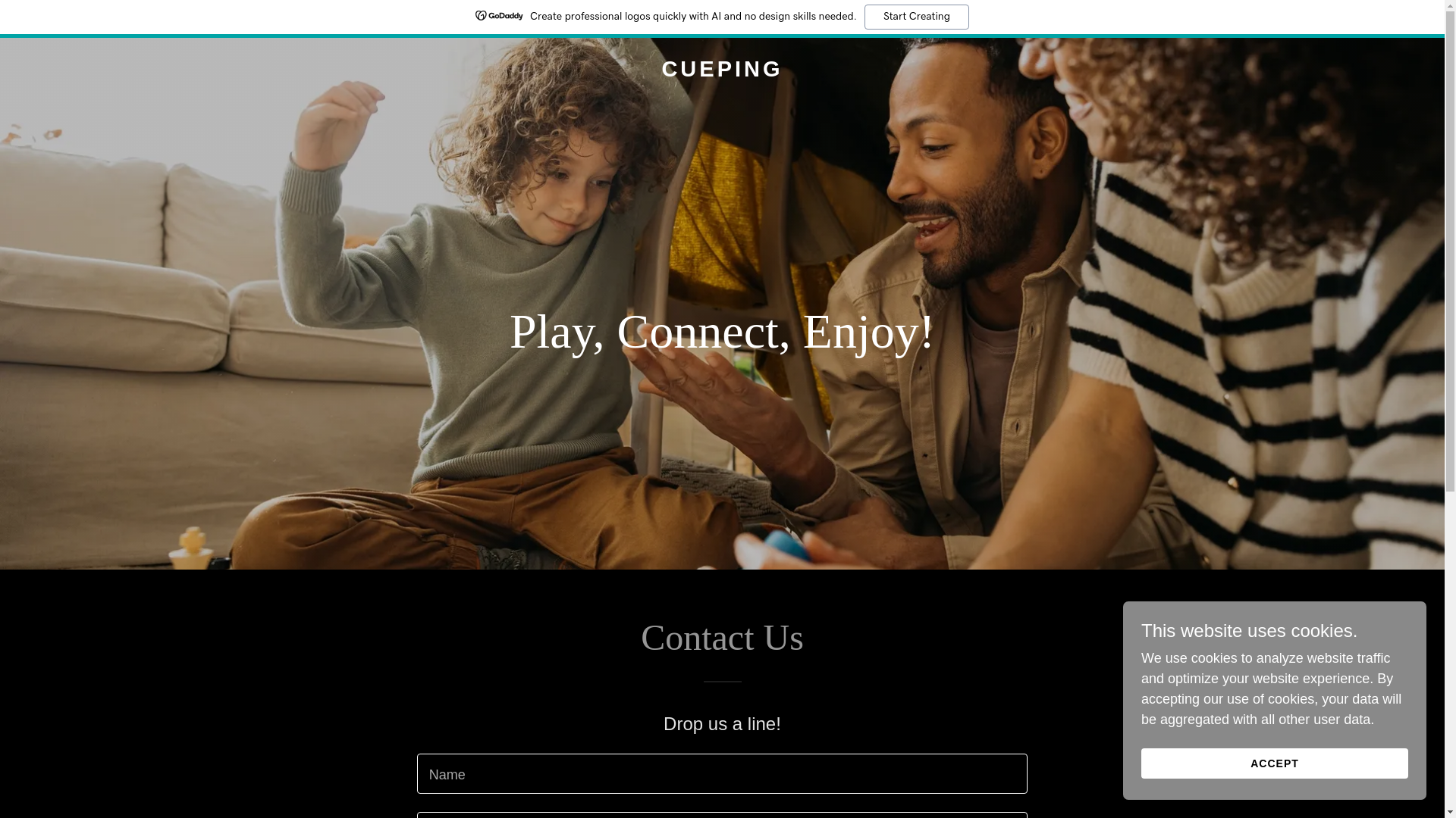 website screenshot of https://cueping.com/