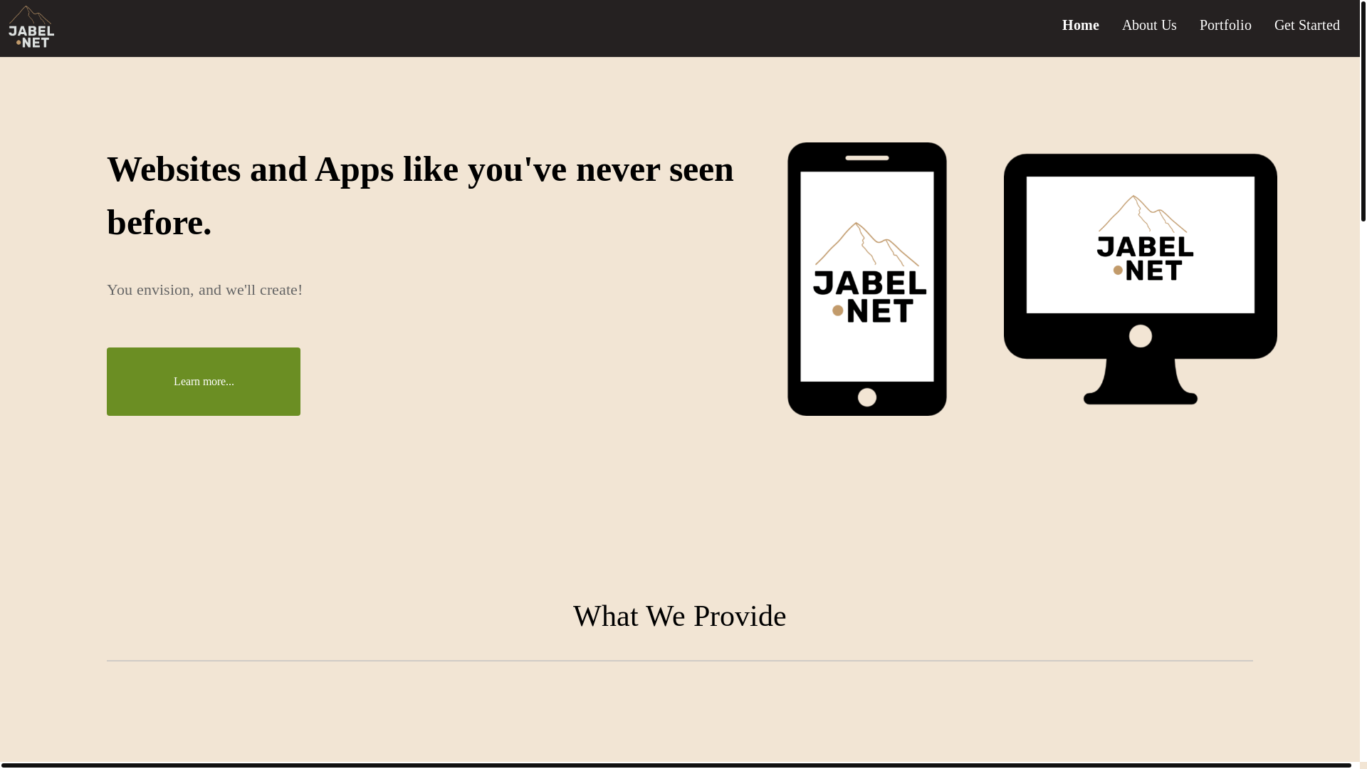 website screenshot of https://jabelnet.pages.dev/