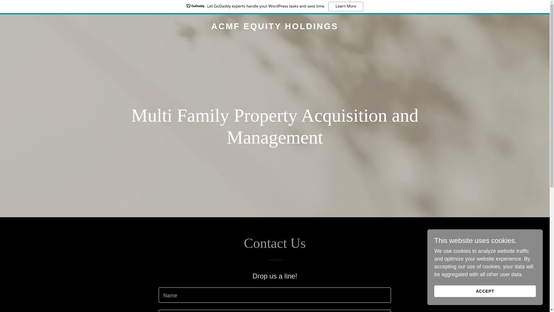 website screenshot of https://acmfequityholdings.com/
