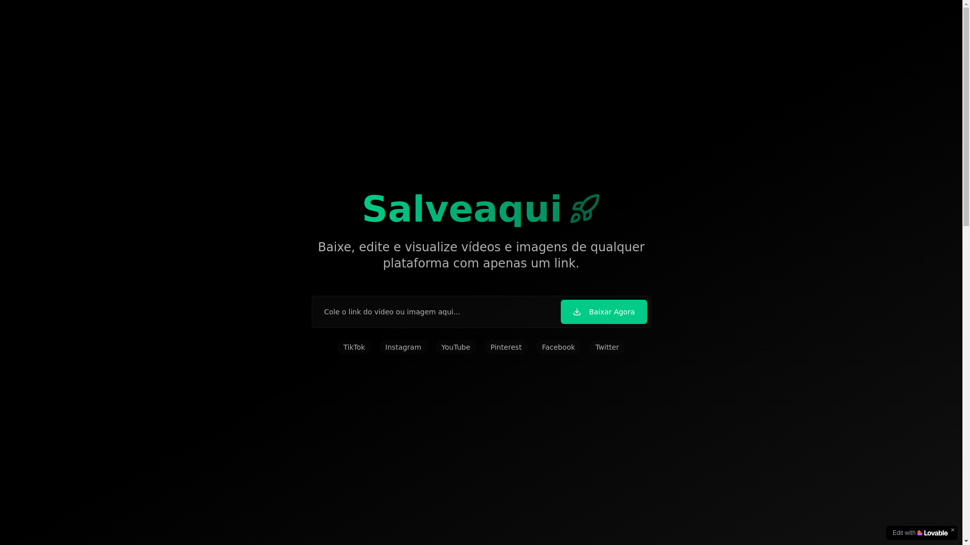 website screenshot of https://salveaqui-link.com/
