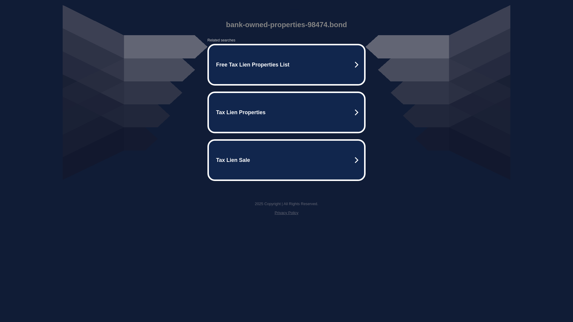 website screenshot of https://bank-owned-properties-98474.bond/