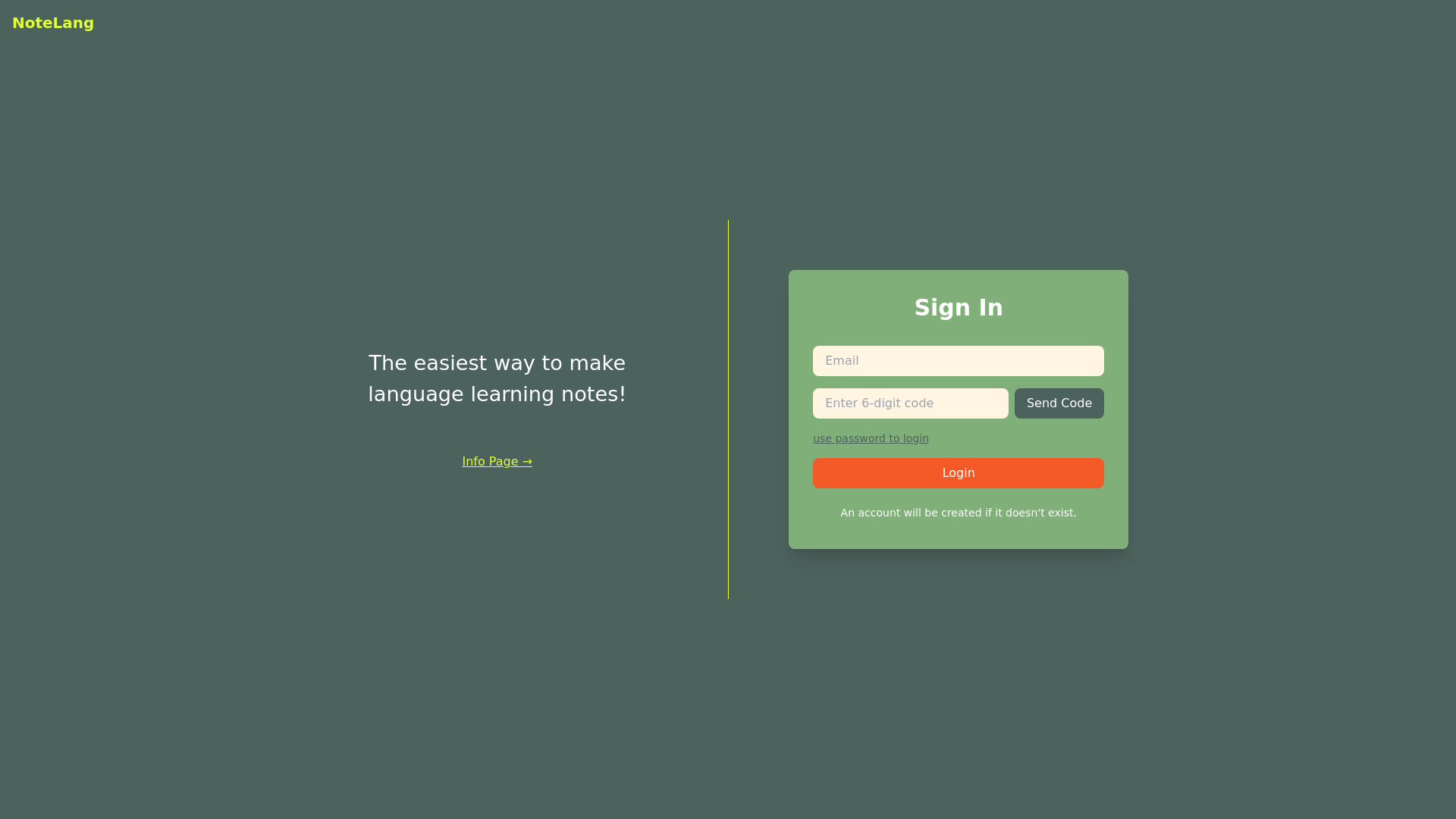 website screenshot of https://notelang-client.pages.dev/