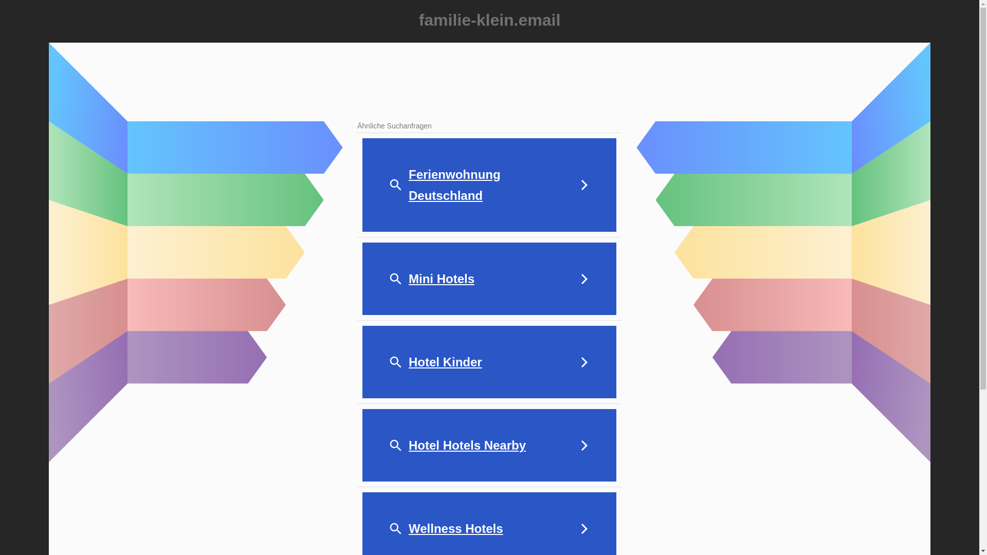 website screenshot of https://familie-klein.email/