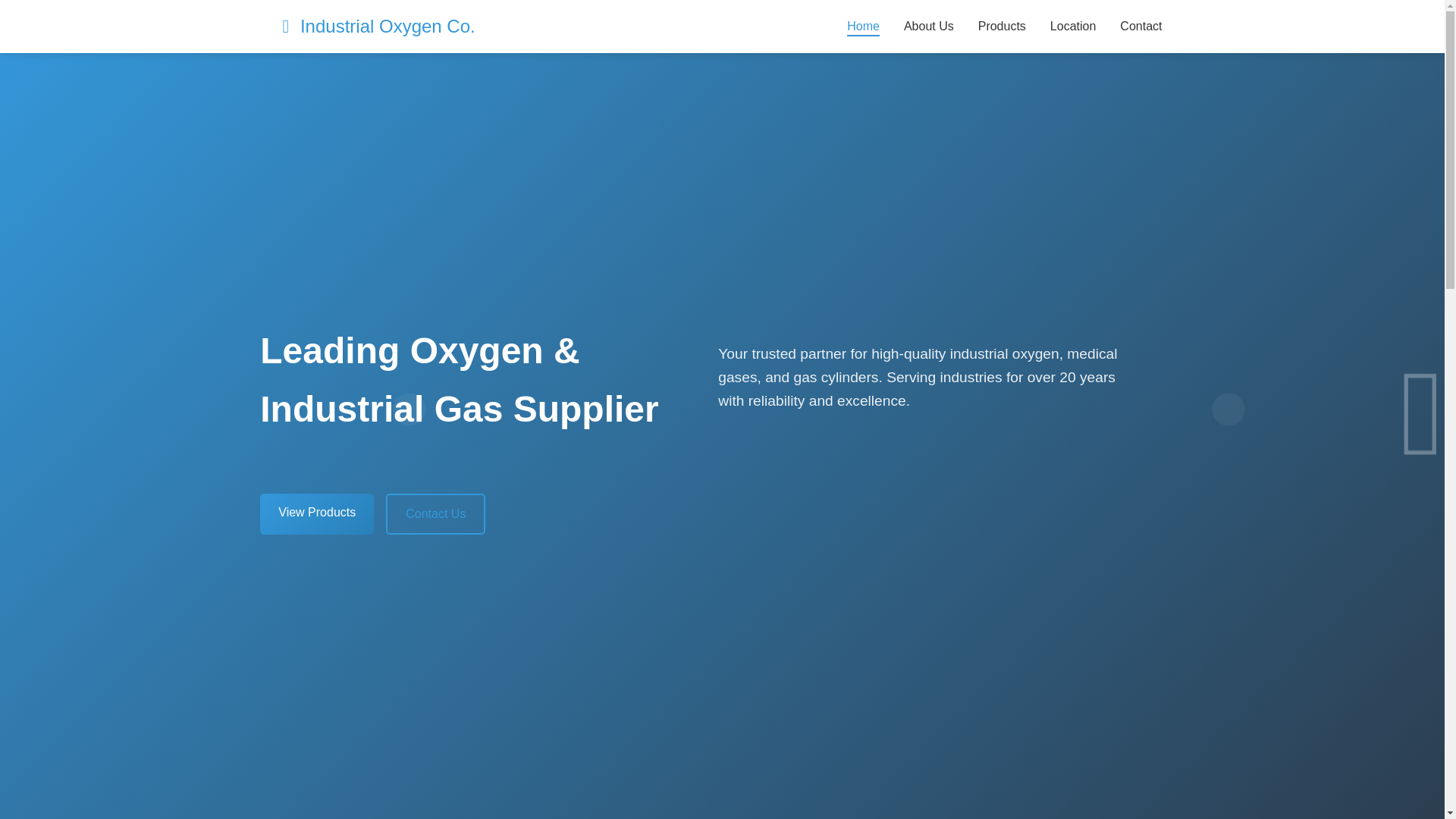 website screenshot of https://industrialoxygencompany.pages.dev/