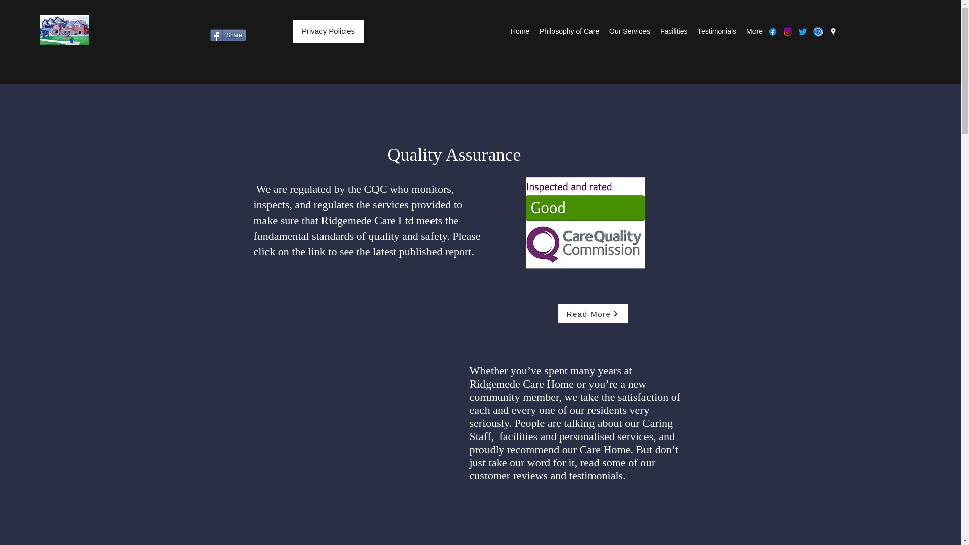 website screenshot of https://ridgemedecare.org/
