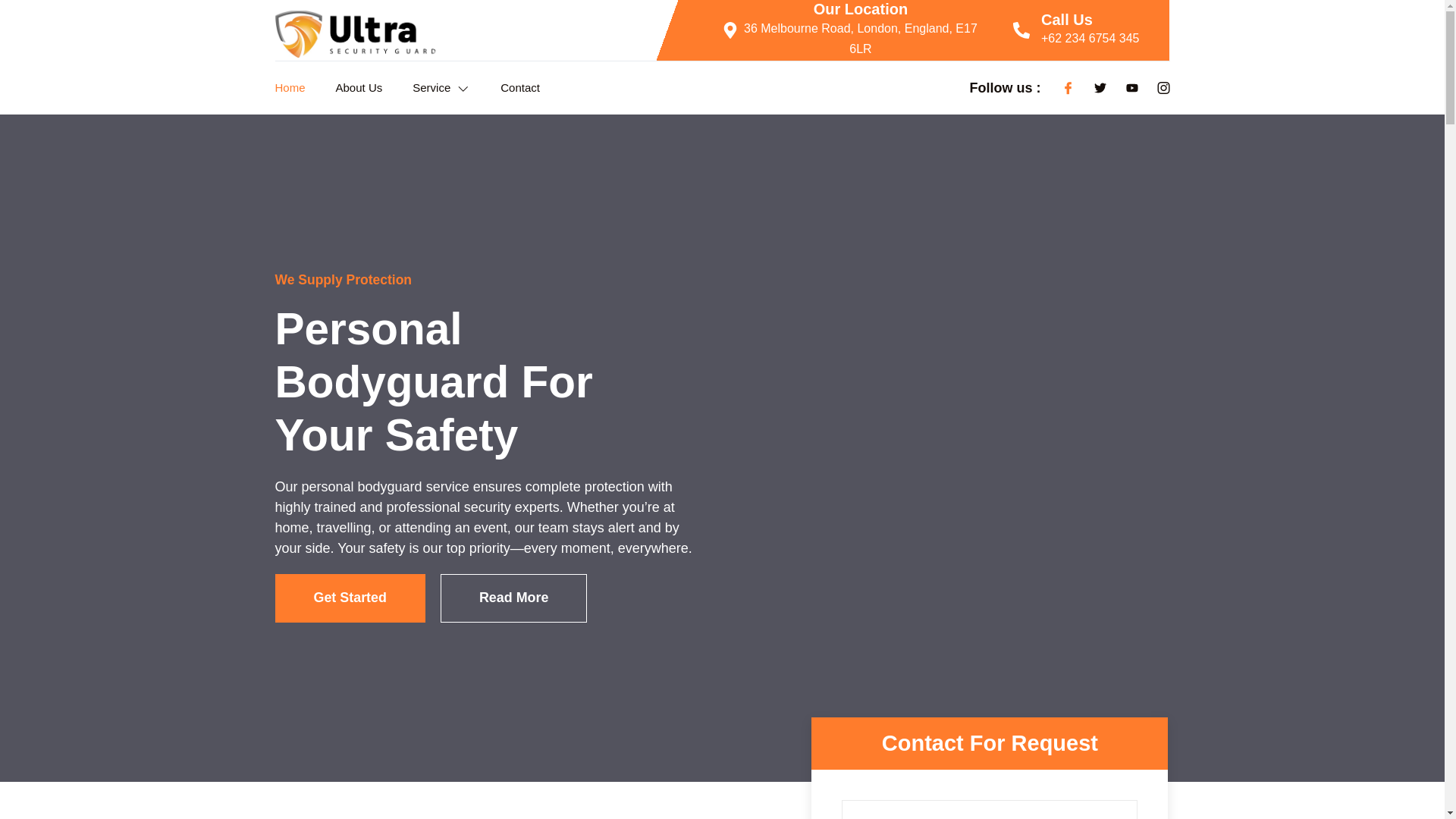 website screenshot of https://ultrasecurityltd.co.uk/