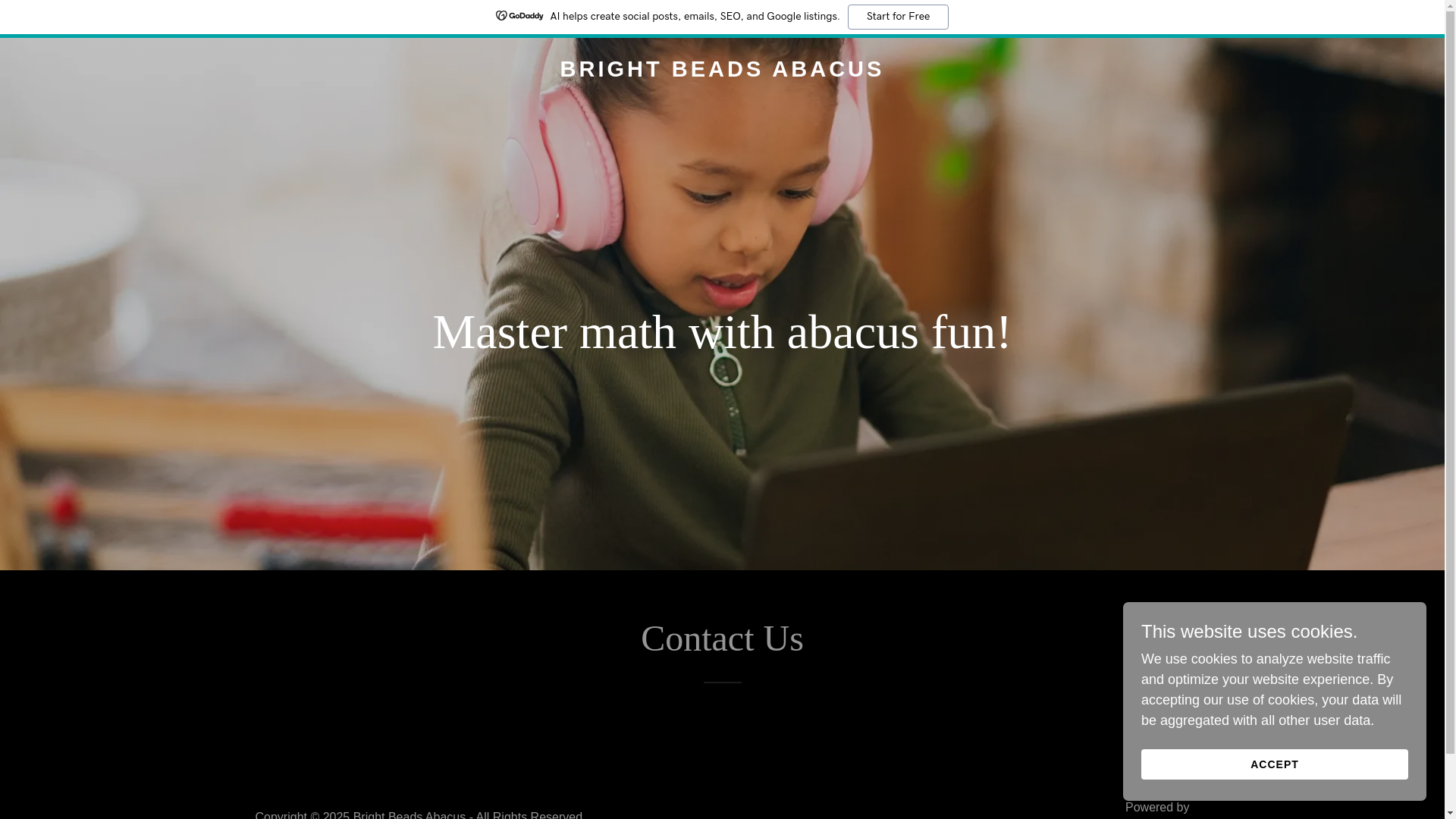 website screenshot of https://brightbeadsabacus.com/