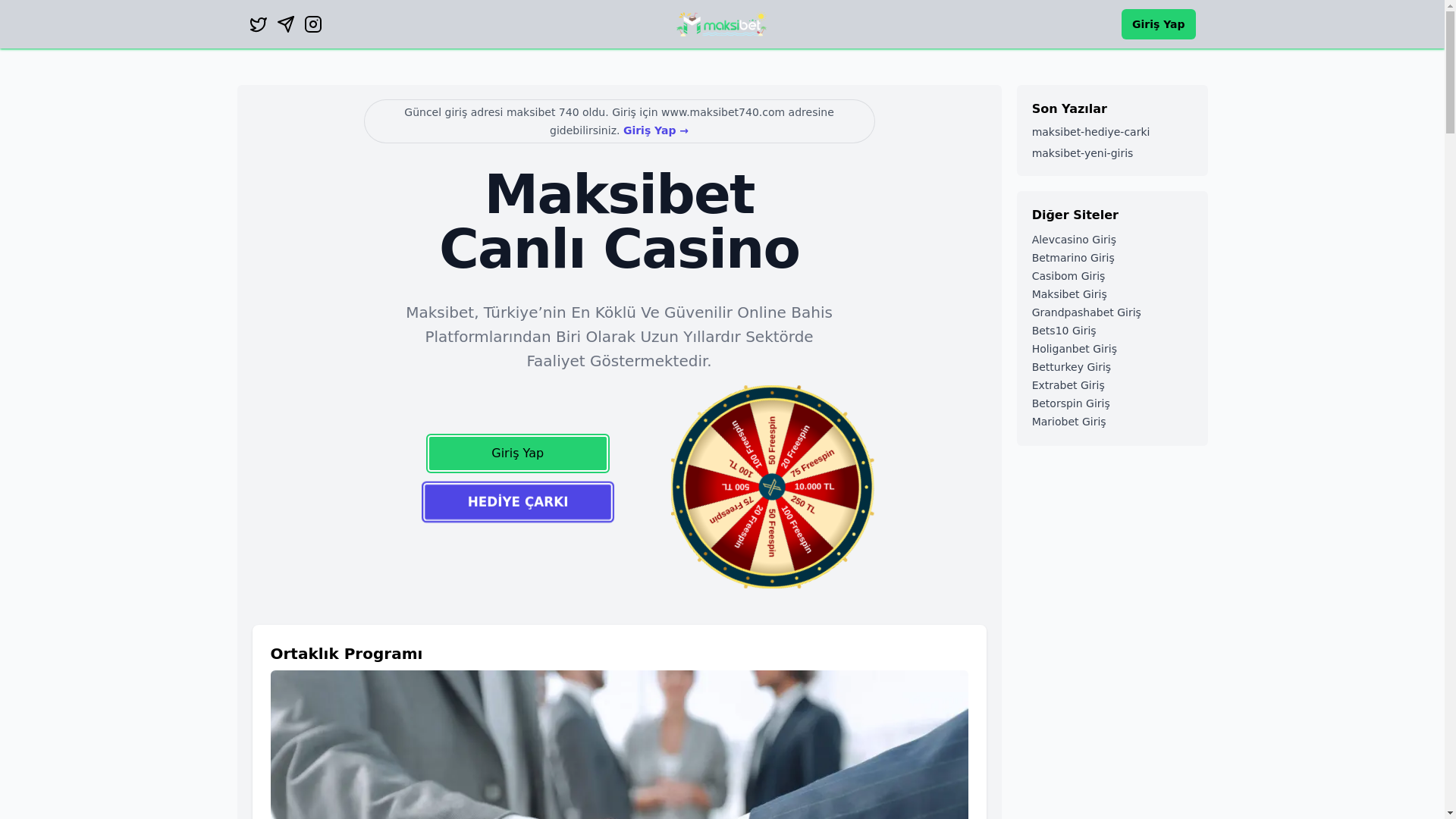 website screenshot of https://maksibetguncelgiris-blog.pages.dev/