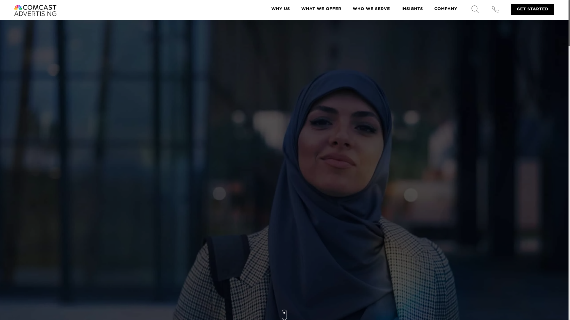 website screenshot of https://teamcomcastadvertising.com/