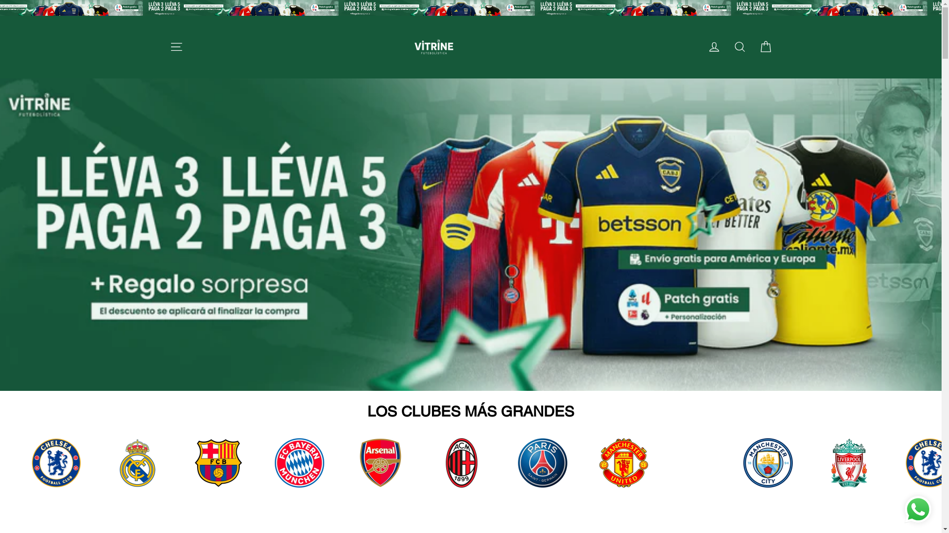 website screenshot of https://vitrine-futebolistica.es/