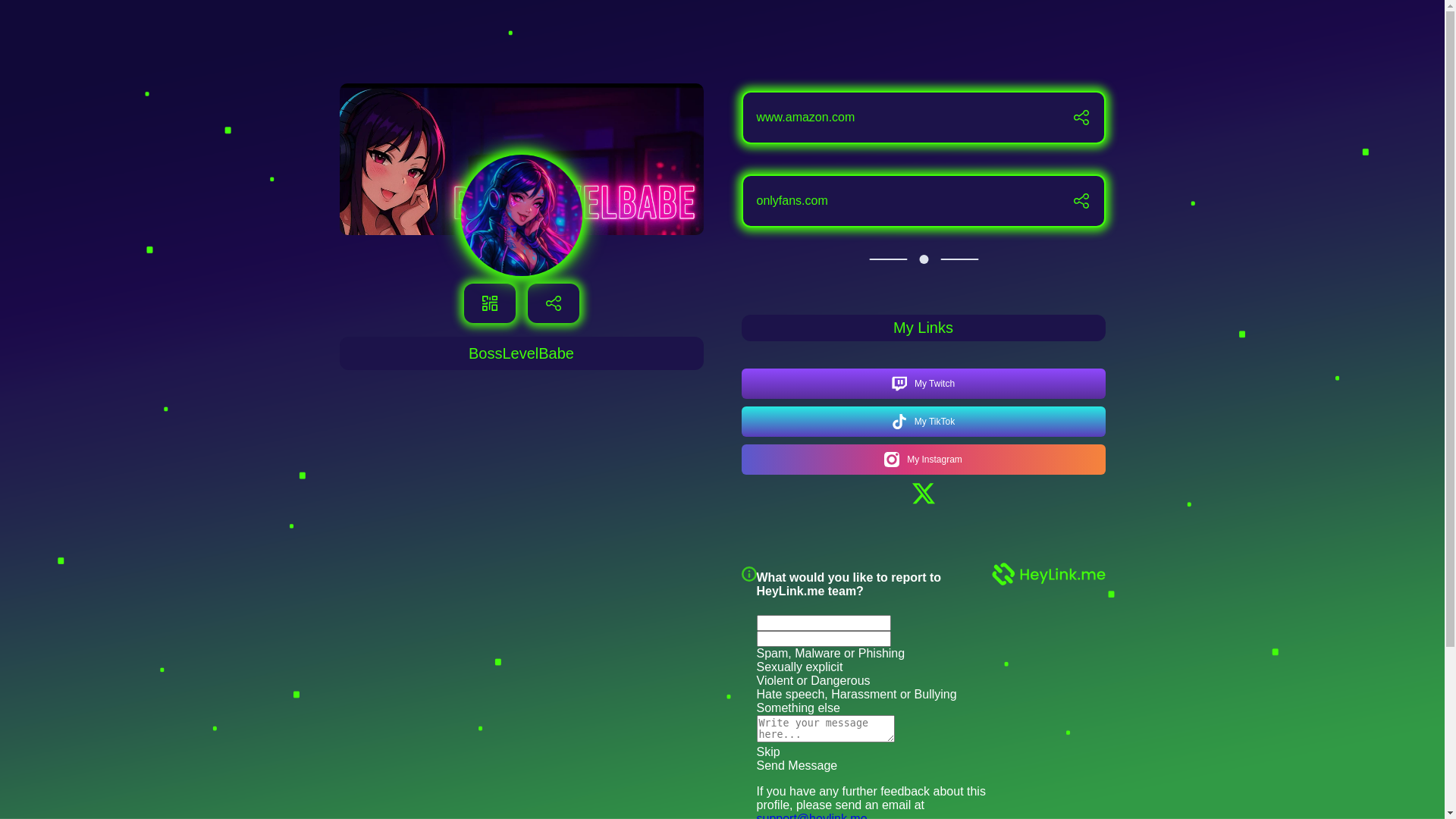 website screenshot of https://bosslevelbabe.link/