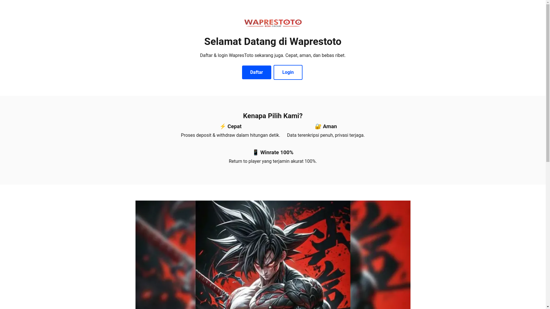website screenshot of https://waprestoto-resmi-tumblr.pages.dev/