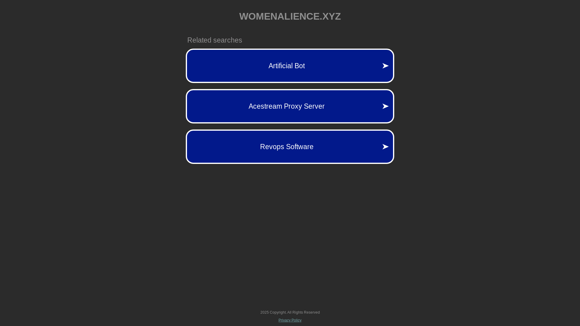 website screenshot of https://womenalience.xyz/
